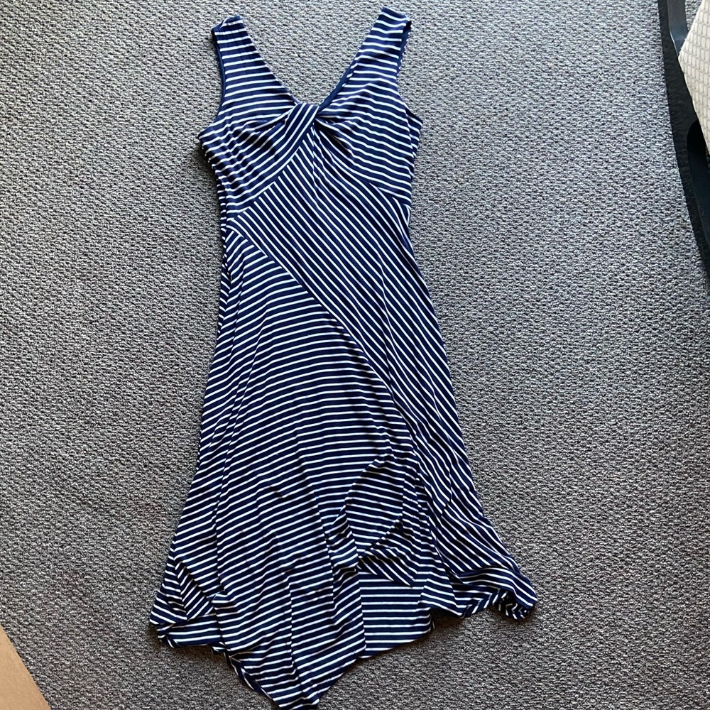 Striped blue dress